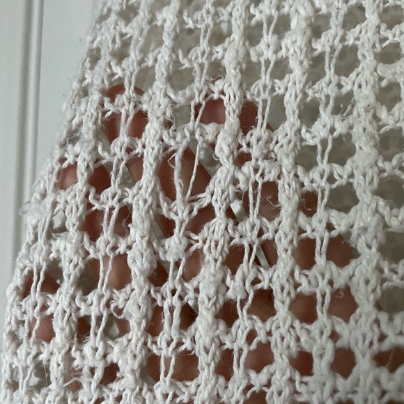 Theory Rainee Pointing Open Knit Sweater - Cream - Picture 5 of 6